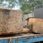 தண்ணிமுறிப்பு பகுதியில் இருந்து இரண்டு கற்களை சட்டவிரோதமான முறையில் கொண்டு சென்றுள்ளதால் கனரக வாகனமும் 10 பேர்ரும் கைது !