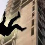 அடுக்குமாடி குடியிருப்பில் இருந்து தவறி விழுந்த நபர்