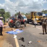 முருகண்டியில் பேருந்தும் உழவு இயந்திரமும் மோதிய விபத்தில் 1வர் பலி சிலர் படு காயம்!