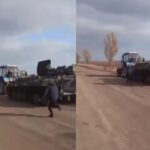 ரஷ்ய இராணுவத்தினரை ஓட வைத்த உக்ரைன் விவசாயி