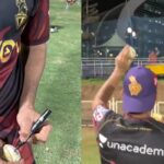 சிறுவர்களுக்கு கையெழுத்து போட்ட பந்தை பரிசளித்த ரகானே