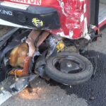 இ.போ.ச பேருந்து மோட்டார் சைக்கிள் மீது மோதி பெண் ஒருவர் மரணம்