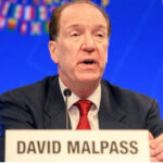 உலகில் மந்தநிலை ஏற்படக்கூடும் என உலக வங்கி தலைவர் டேவிட் மல்பாஸ் எச்சரிக்கை