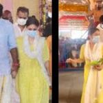 கோவிலில் பொங்கல் வைத்த நயன்தாரா-விக்னேஷ் சிவன்