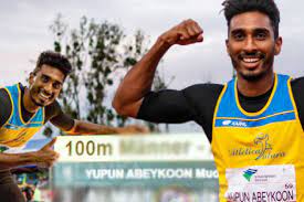 புதிய தேசிய சாதனையையும் தெற்காசிய சாதனையையும் படைத்த இலங்கை வீரர் புதிய தேசிய சாதனையையும் தெற்காசிய சாதனையையும் படைத்த இலங்கை வீரர்