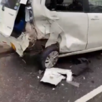 கொழும்பில் தறிகெட்டு ஓடிய காரால் 12 வாகனங்களுக்கு சேதம்